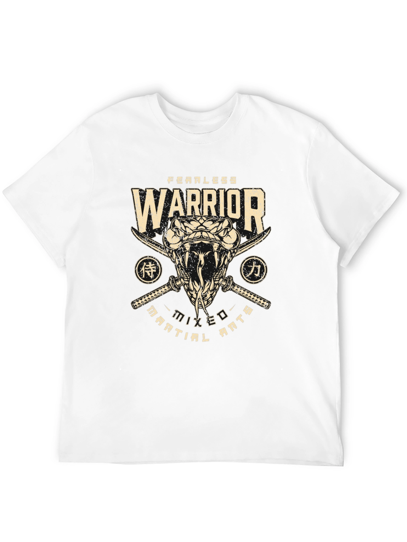 Fearless Warrior Mixed Martial Arts Snake T-Shirt
