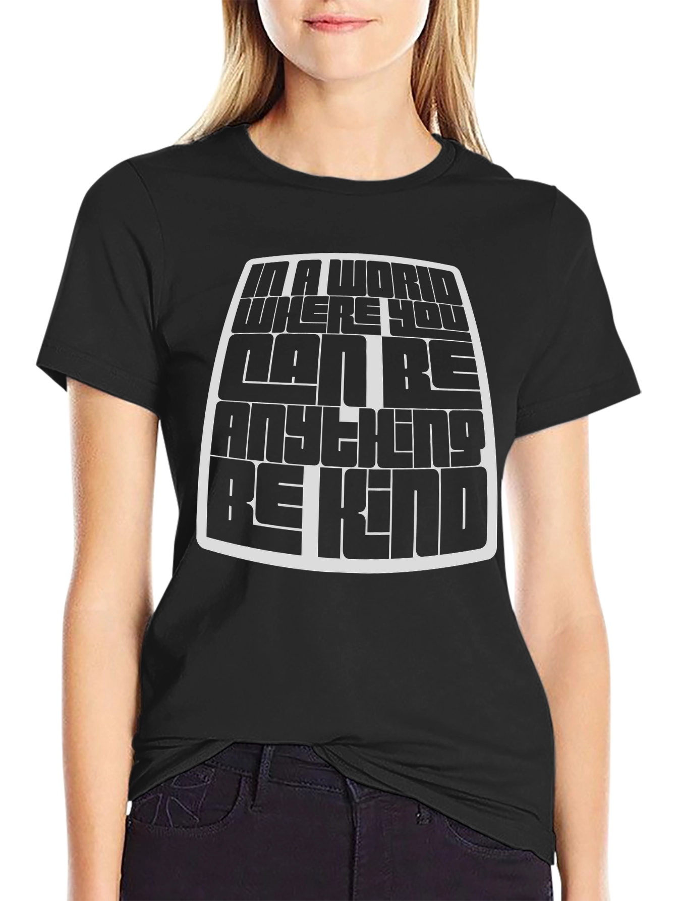 Be Kind Black Graphic Tee