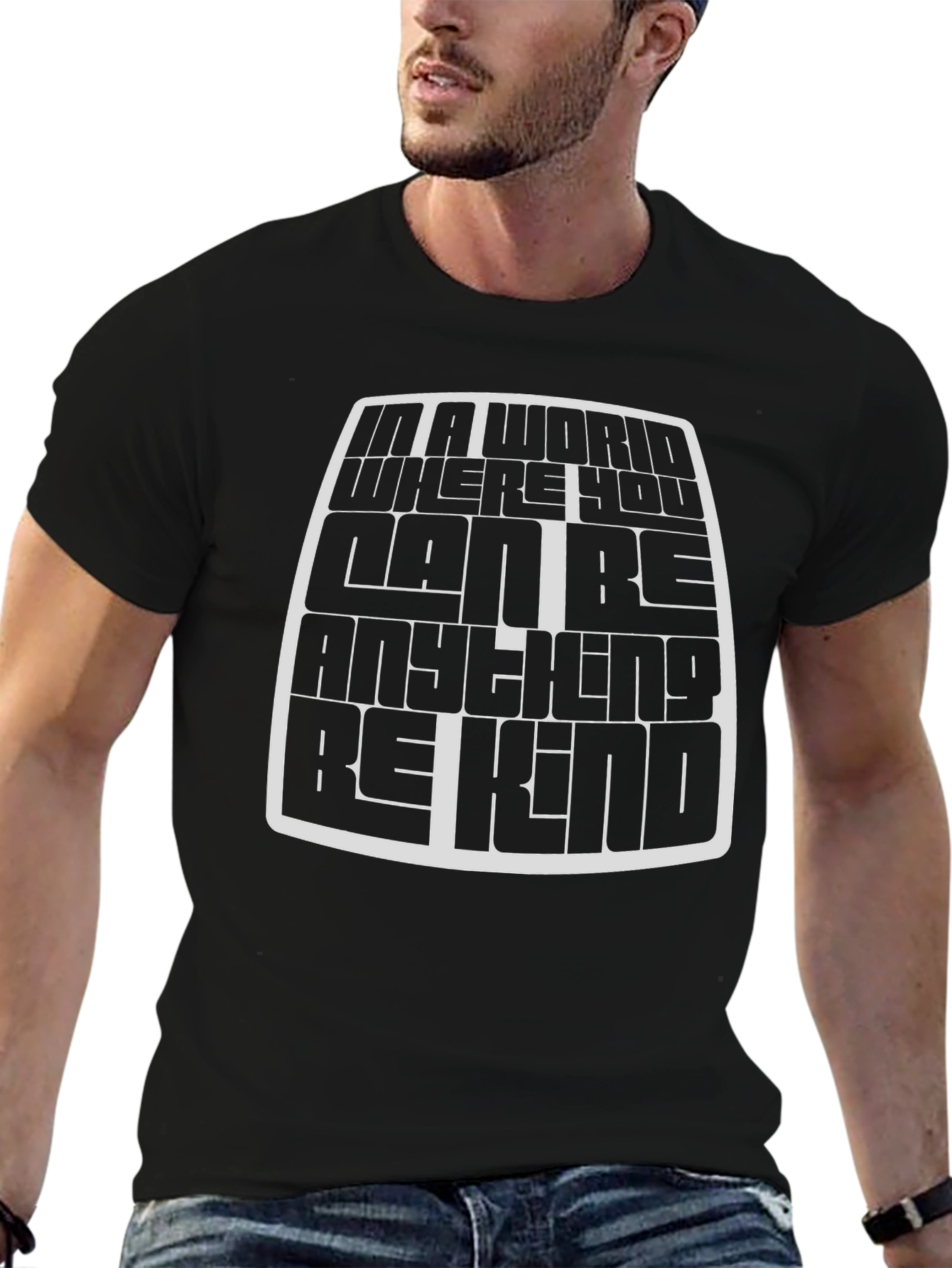Be Kind Black Graphic Tee