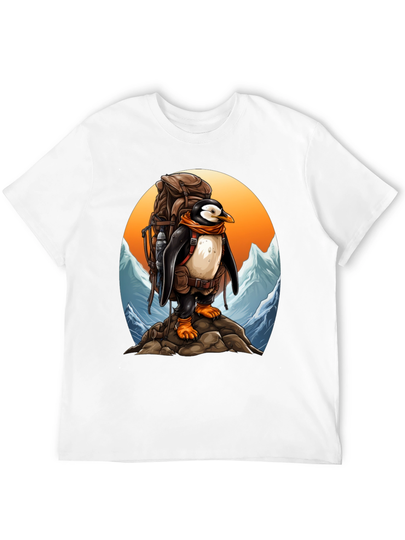 Penguin Hiker Graphic Tee - Adventure Ready