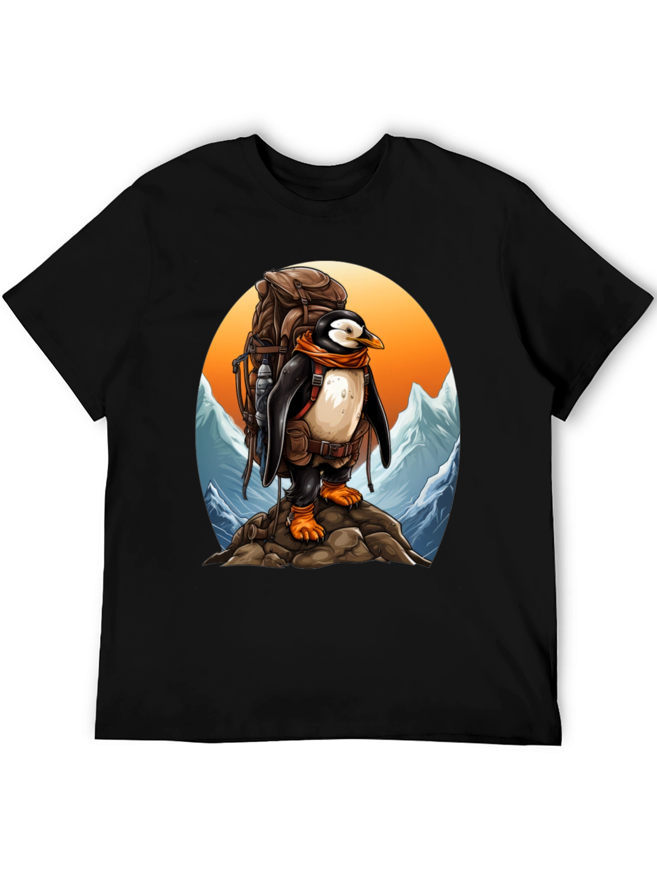 Penguin Hiker Graphic Tee - Adventure Ready
