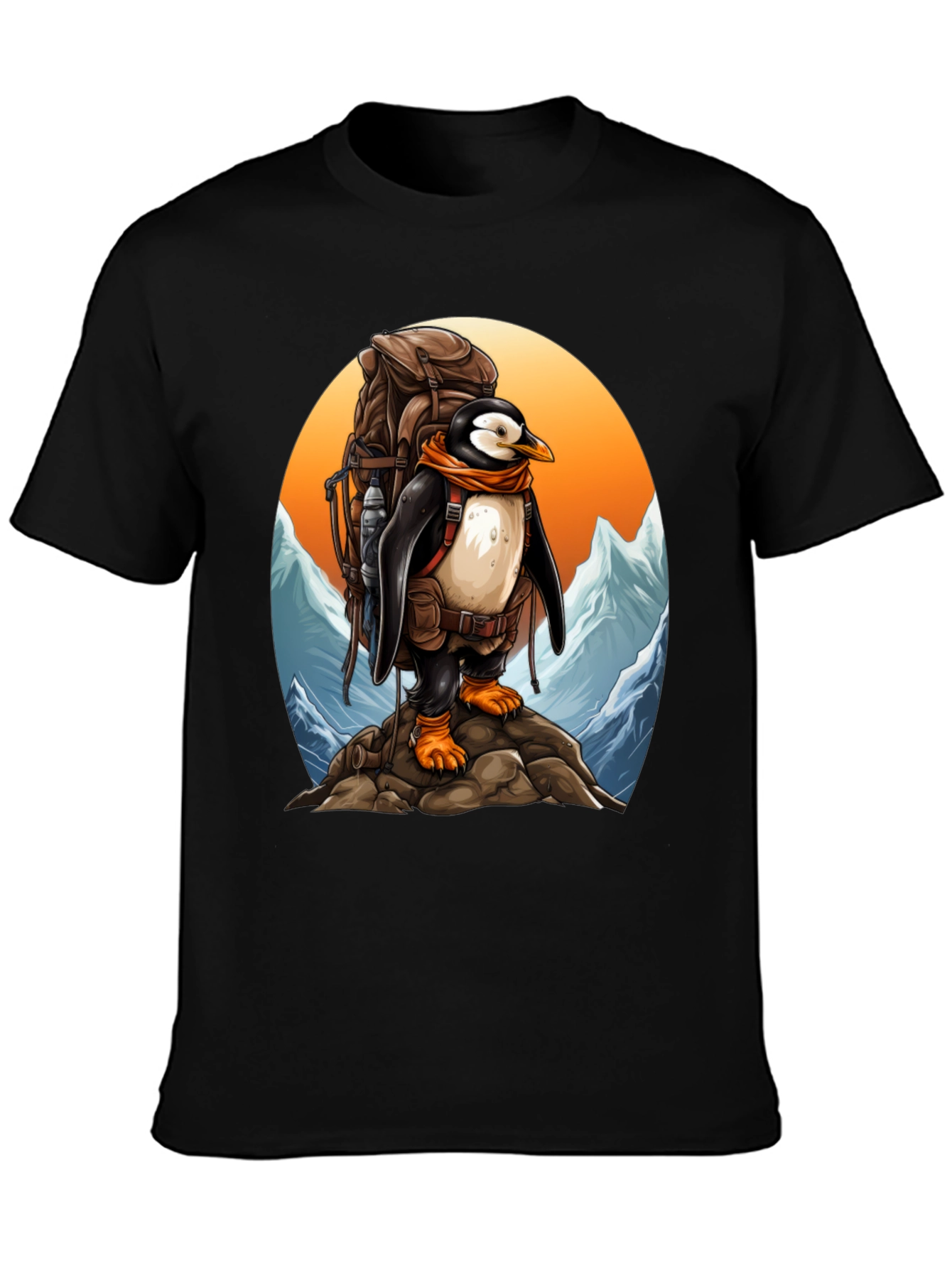 Penguin Hiker Graphic Tee - Adventure Ready