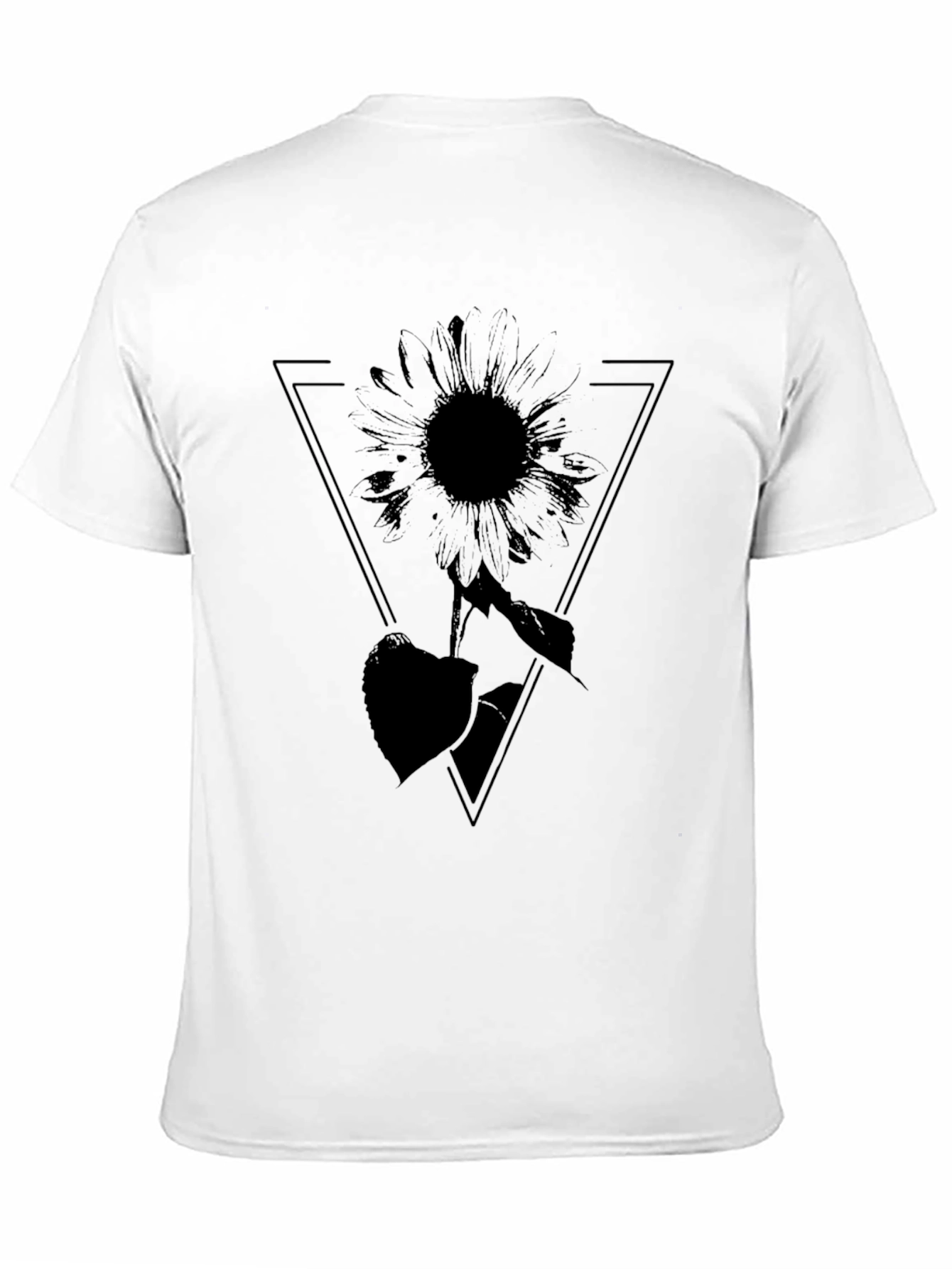 Black Sunflower Graphic Tee - Stylish Comfort