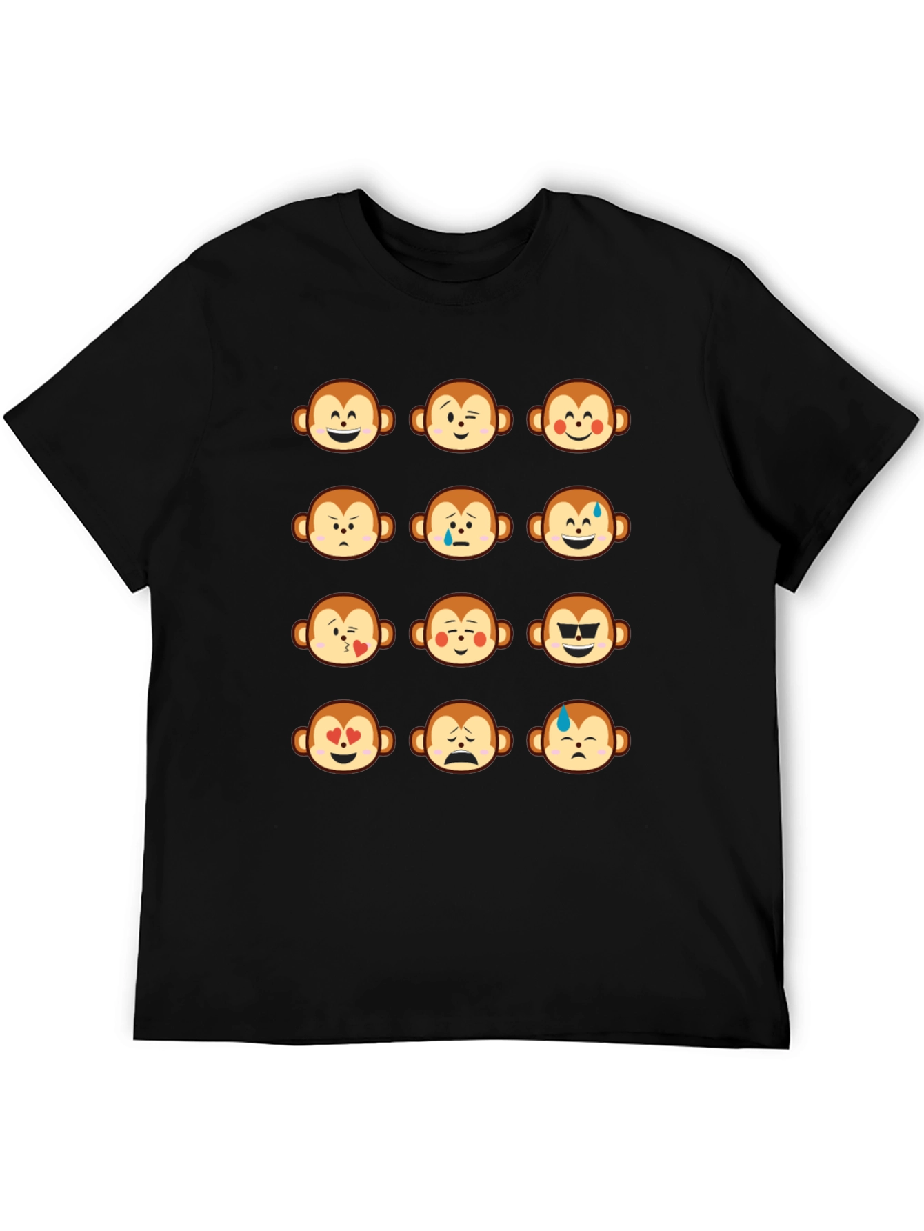 Monkey Emoji Graphic T-Shirt - Fun & Expressive Tee
