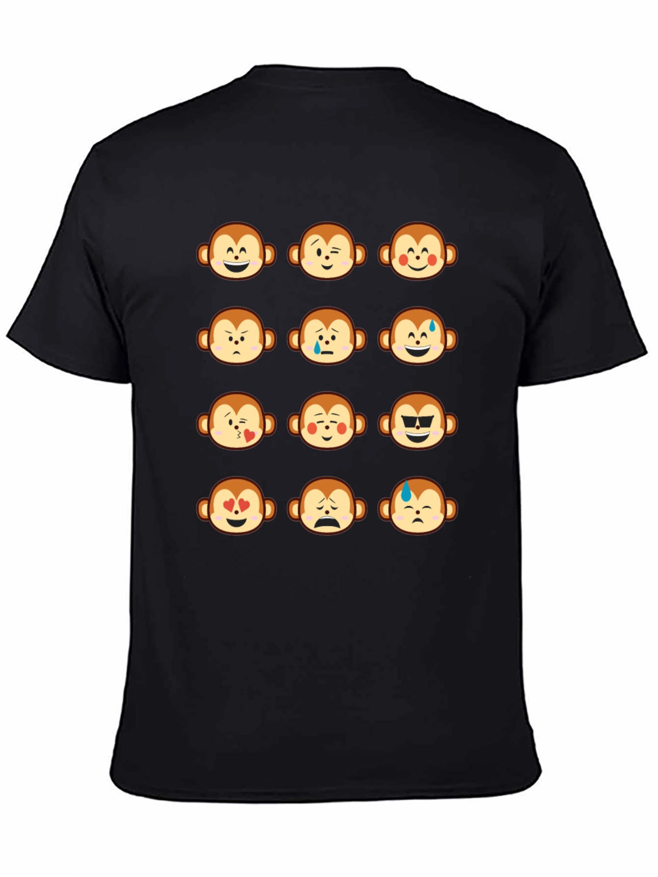 Monkey Emoji Graphic T-Shirt - Fun & Expressive Tee