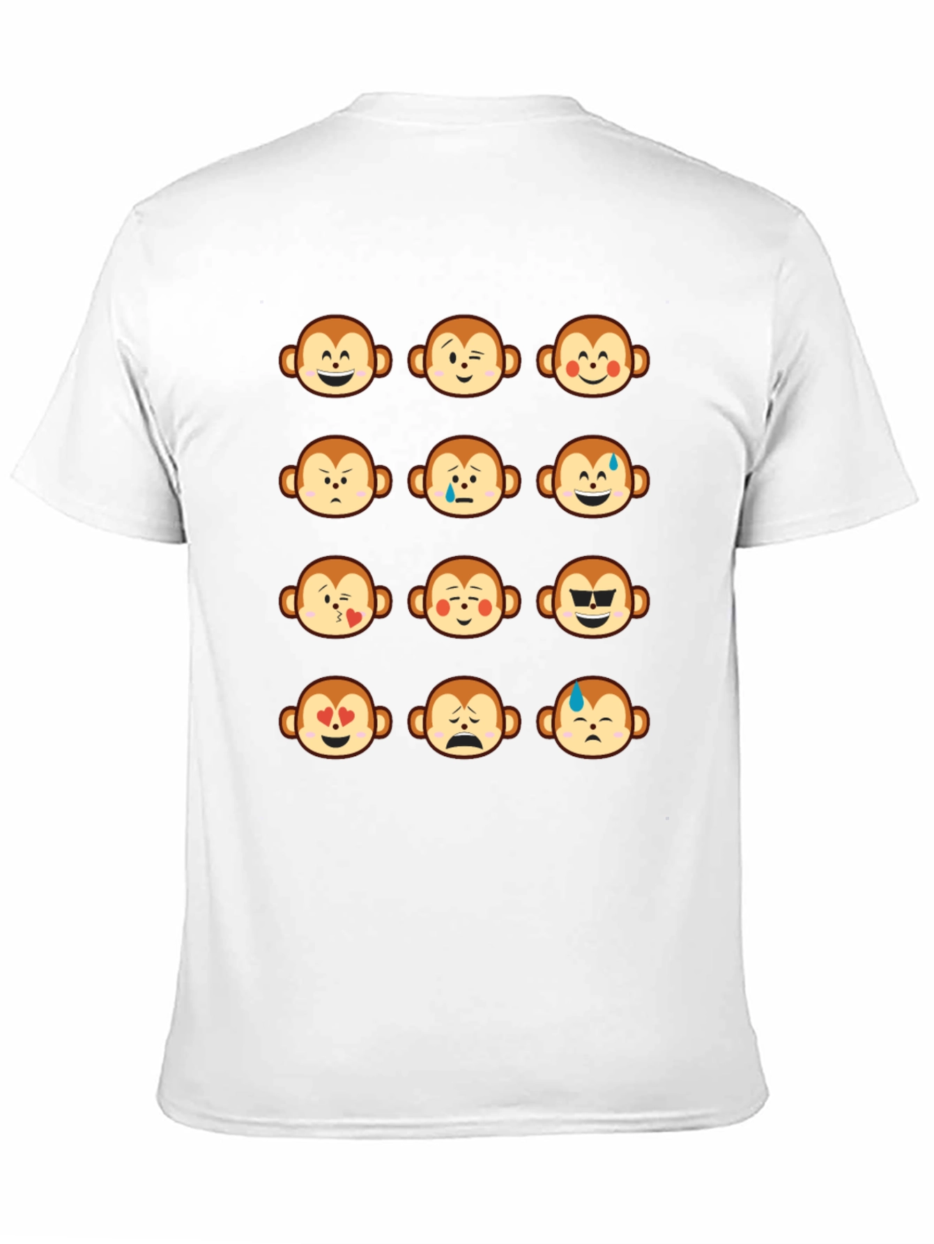 Monkey Emoji Graphic T-Shirt - Fun & Expressive Tee