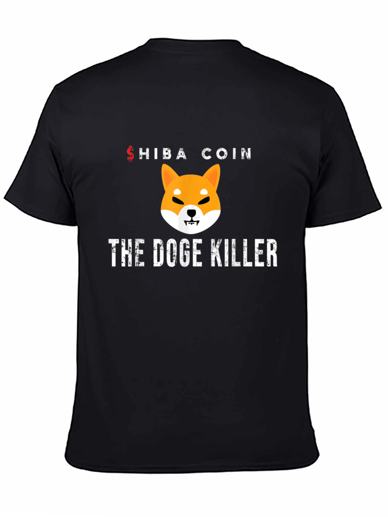 Shiba Coin The Doge Killer Black T-Shirt