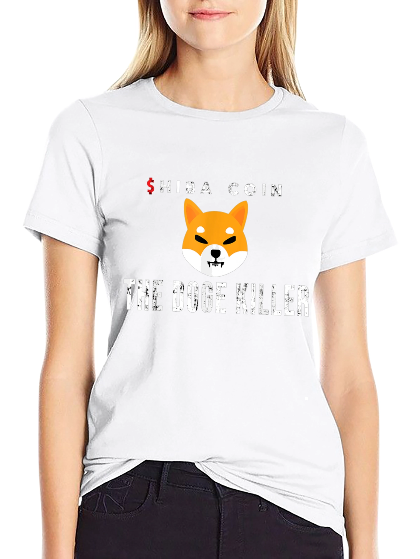 Shiba Coin The Doge Killer Black T-Shirt