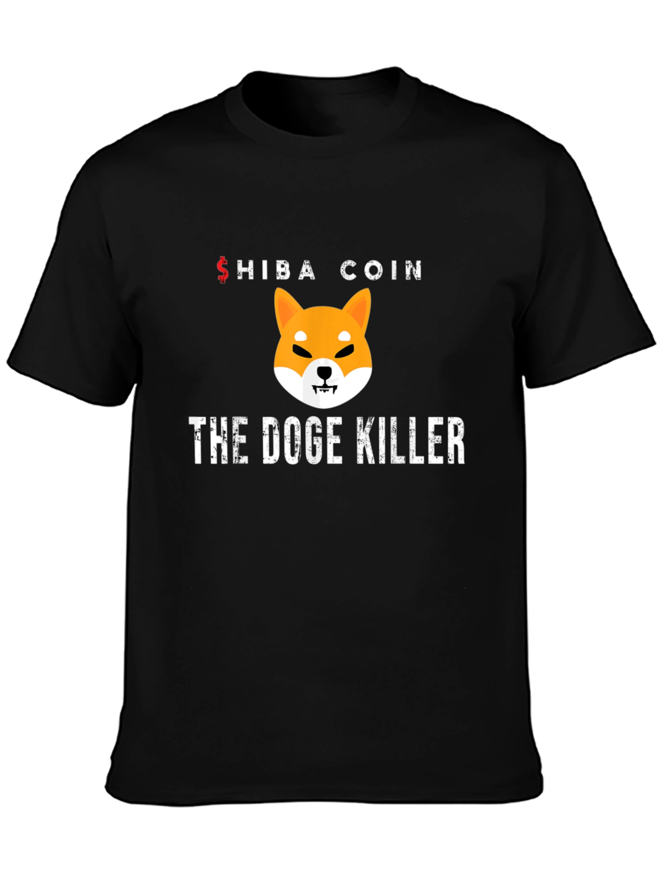 Shiba Coin The Doge Killer Black T-Shirt