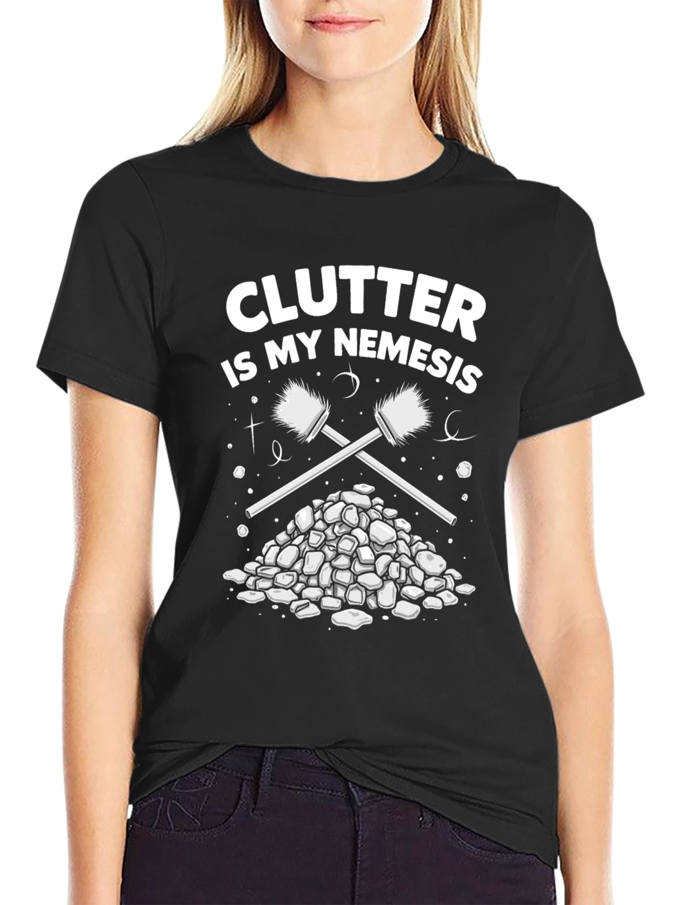 Clutter is My Nemesis Cleaning Humor T-Shirt