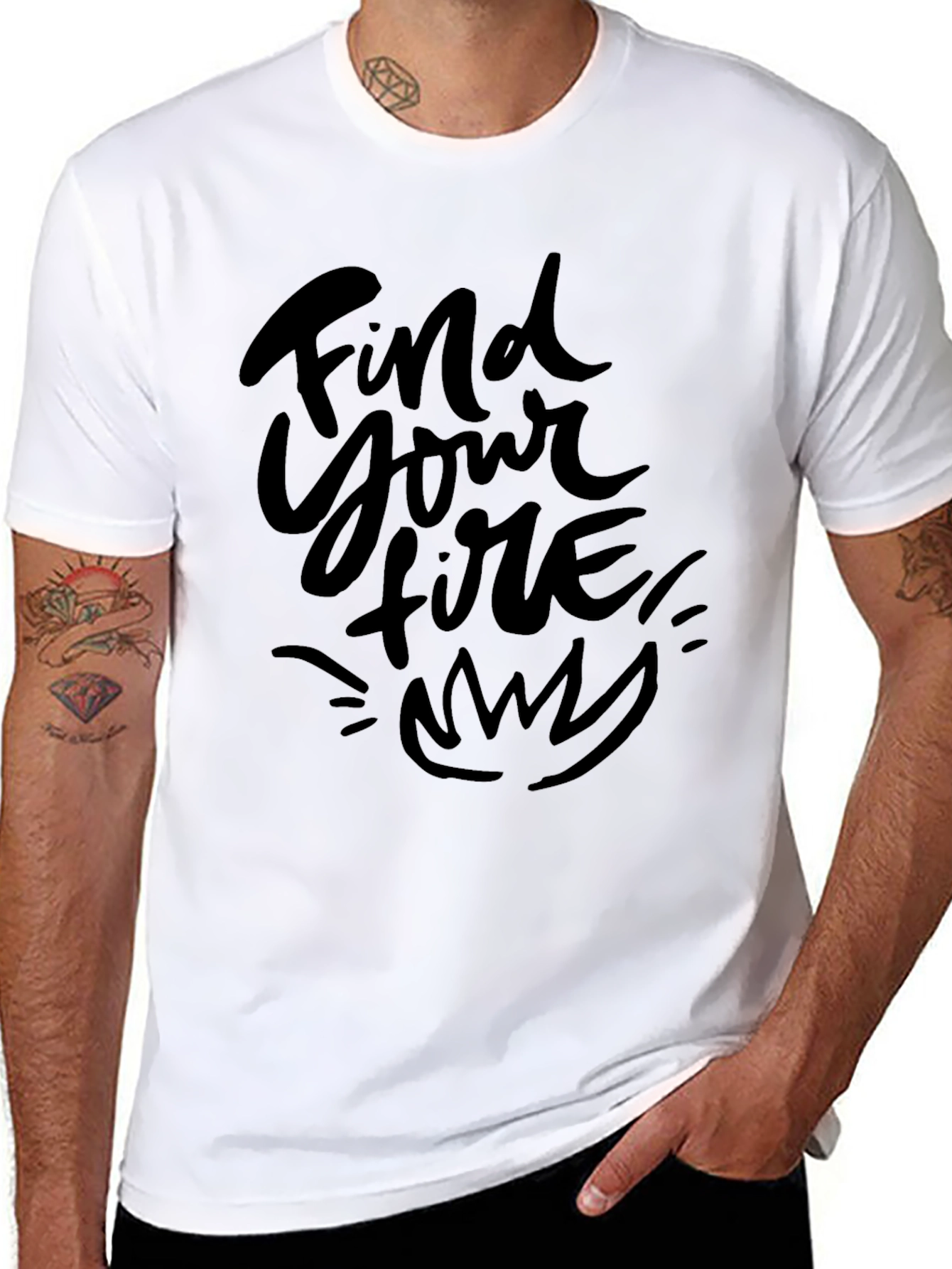 Find Your Fire Black Graphic Tee