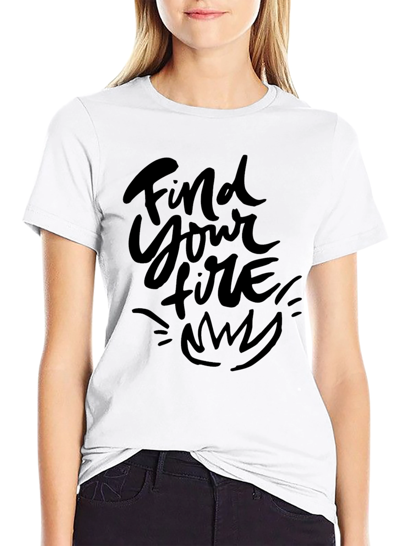 Find Your Fire Black Graphic Tee