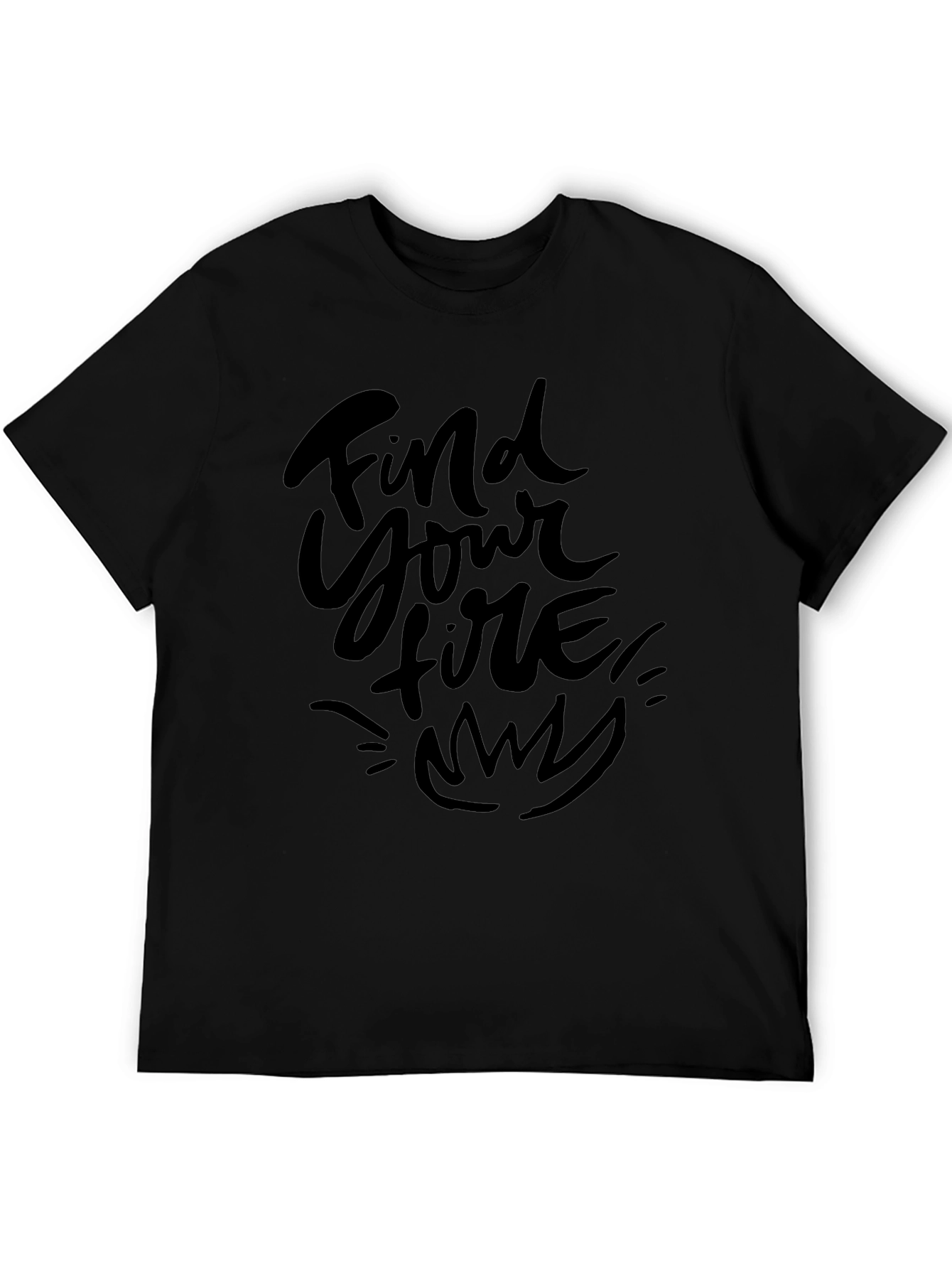 Find Your Fire Black Graphic Tee