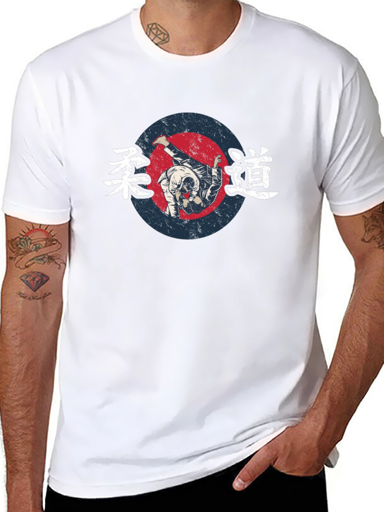 Judo Throw Graphic Black T-Shirt