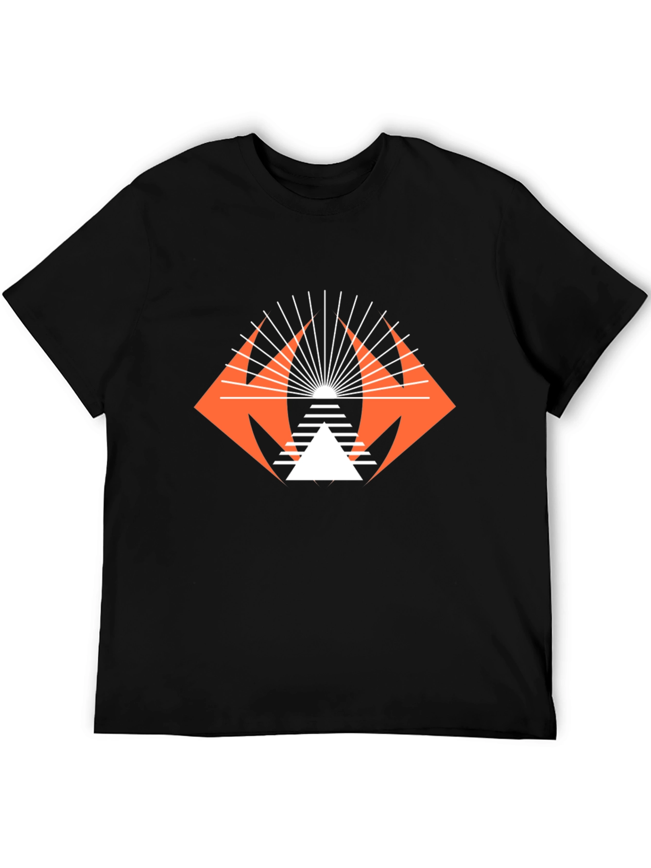 Geometric Graphic Tee - Modern Streetwear
