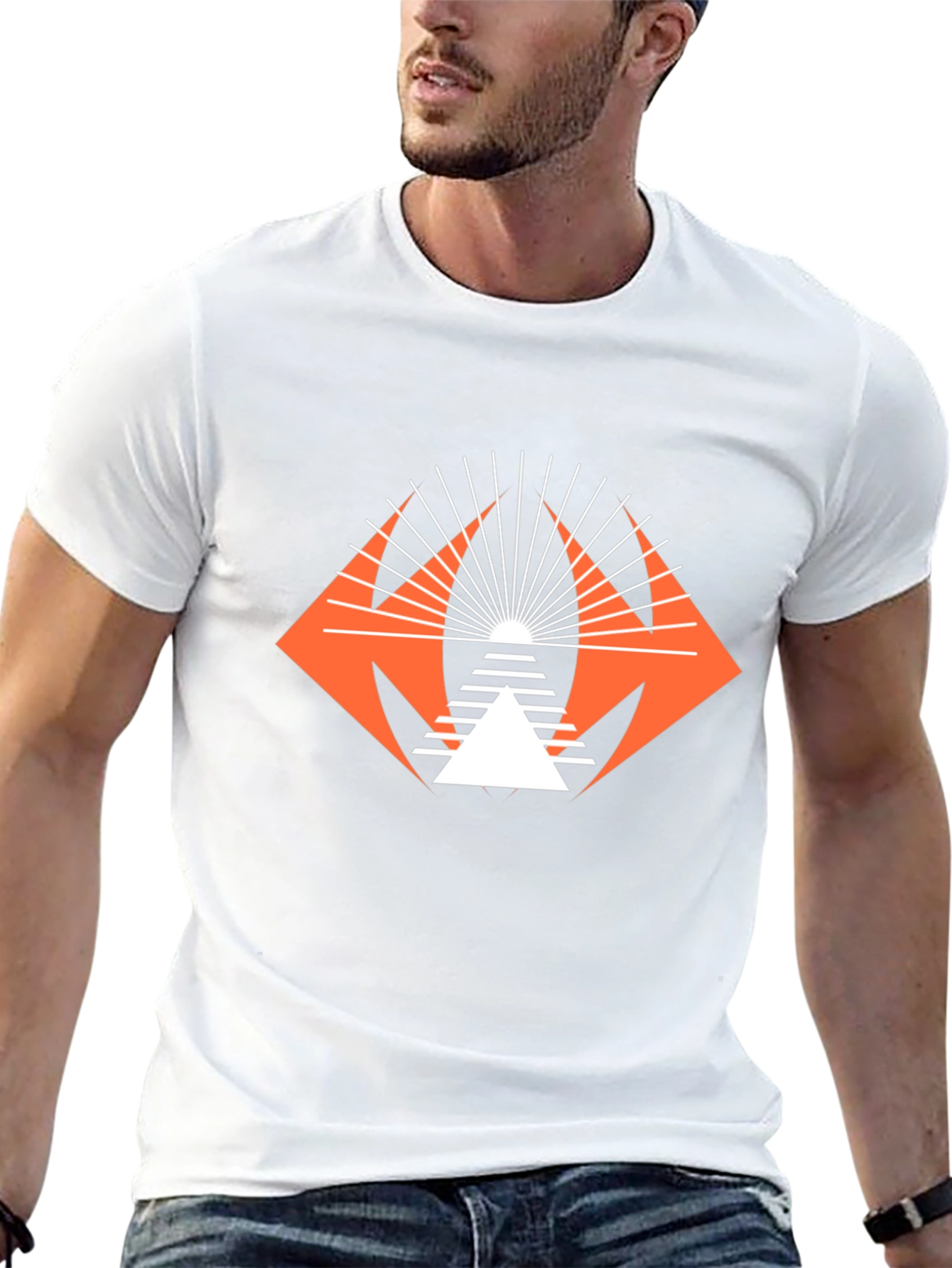 Geometric Graphic Tee - Modern Streetwear