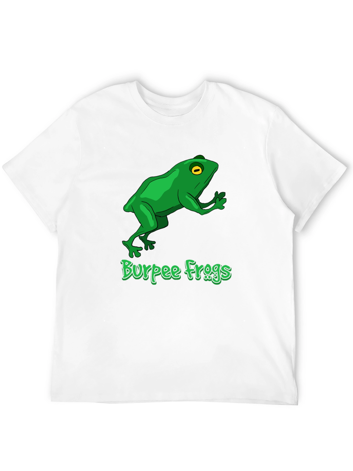 Burpee Frogs Graphic Tee - Black Cotton T-Shirt