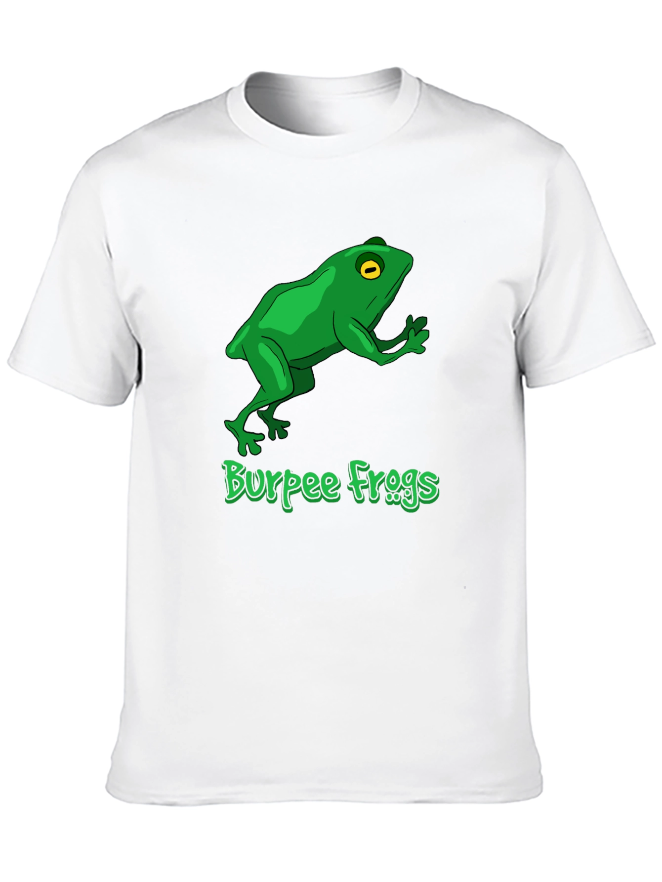 Burpee Frogs Graphic Tee - Black Cotton T-Shirt