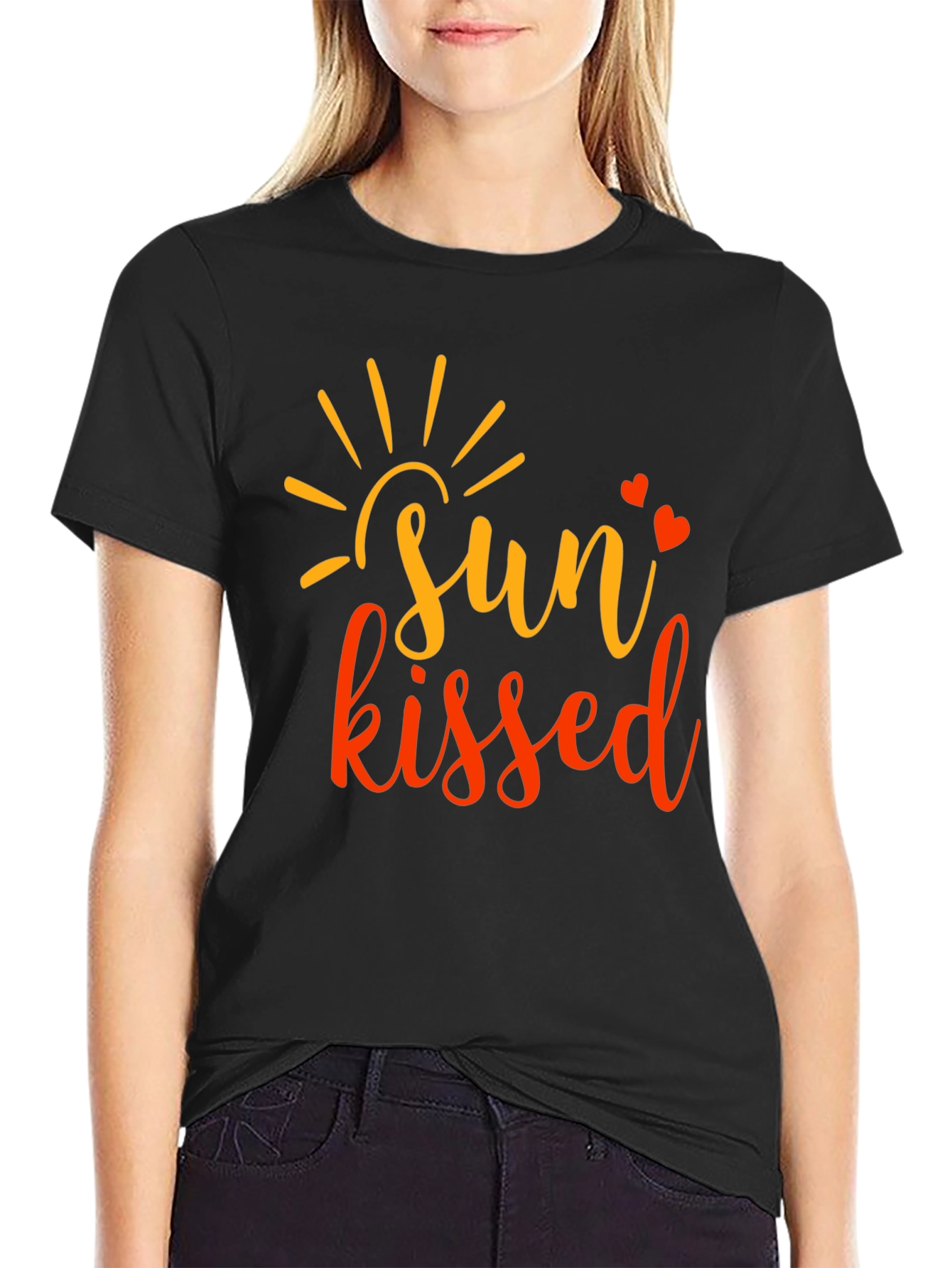 Sun Kissed Graphic Tee - Black