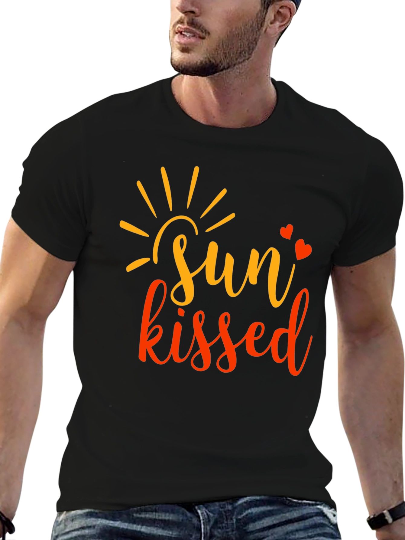 Sun Kissed Graphic Tee - Black