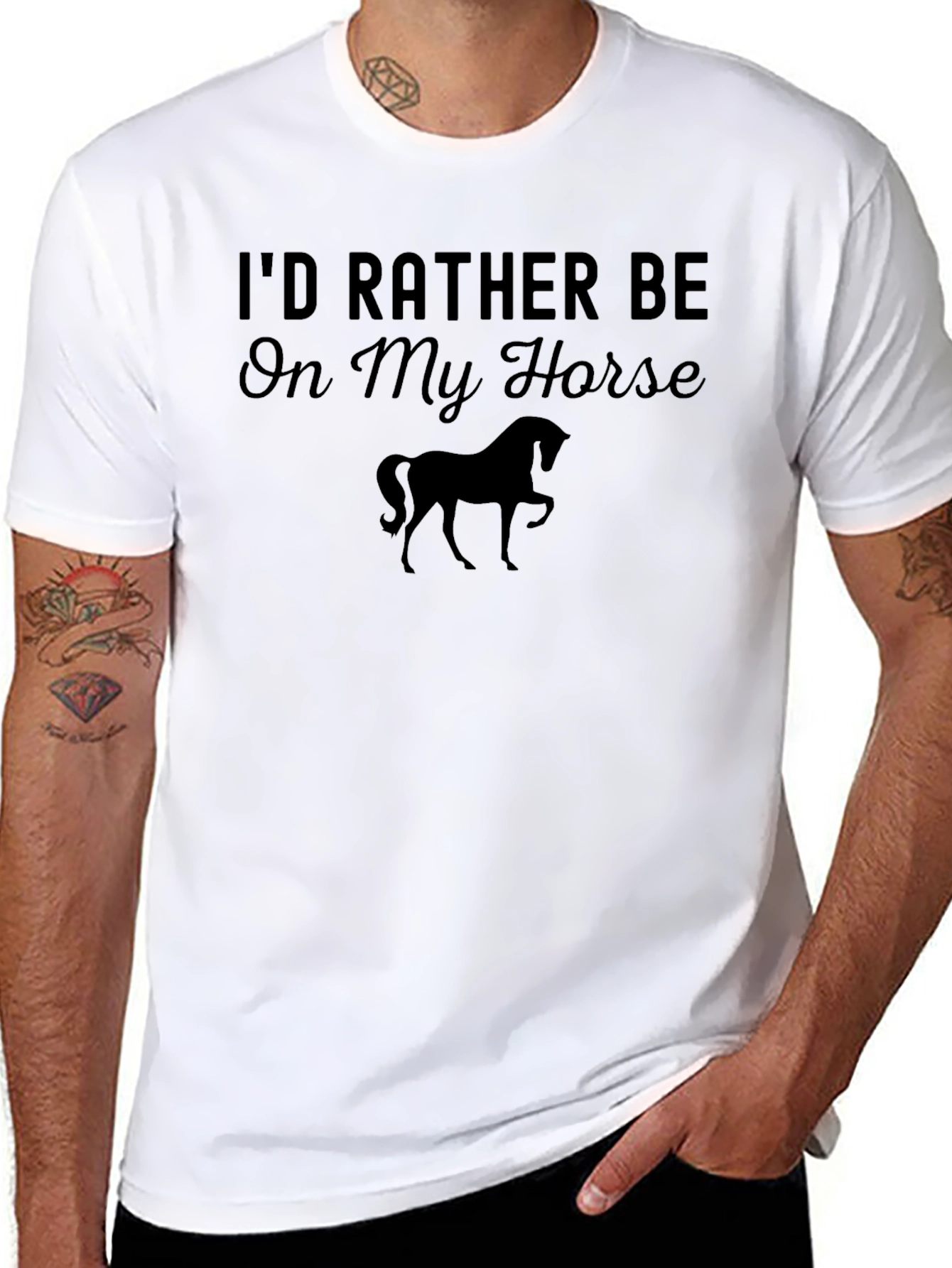 Id Rather Be On My Horse Graphic T-Shirt