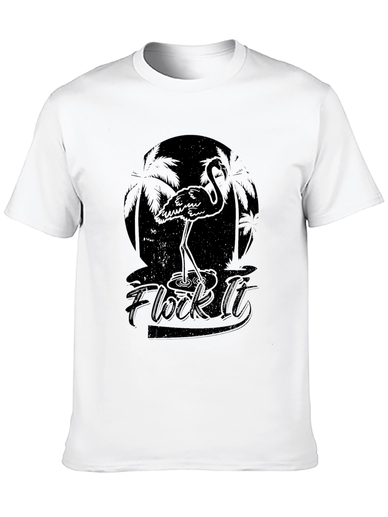 Flock It Flamingo Graphic Tee - Tropical Style