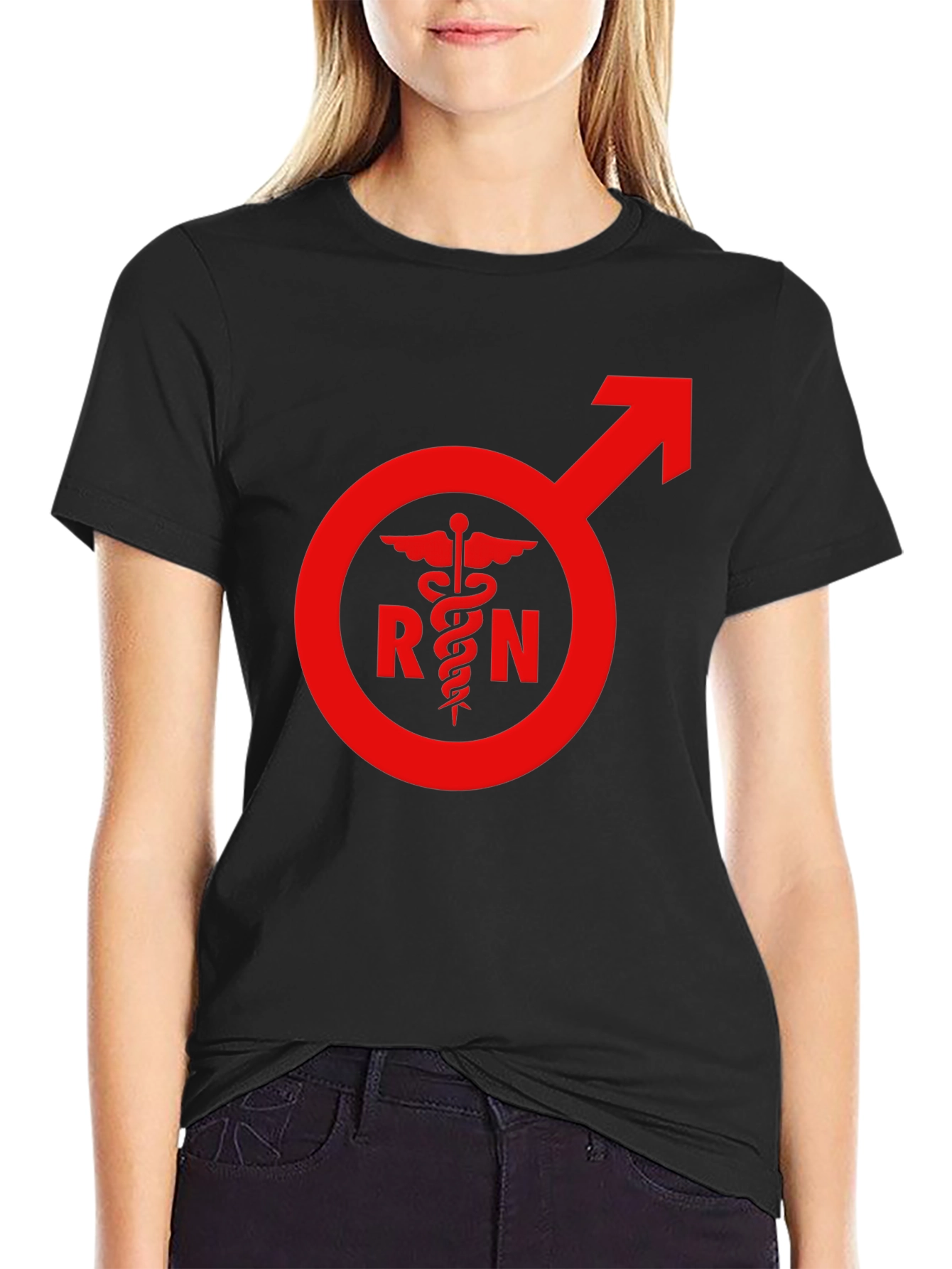 RN Symbol T-Shirt - Male Nurse Pride