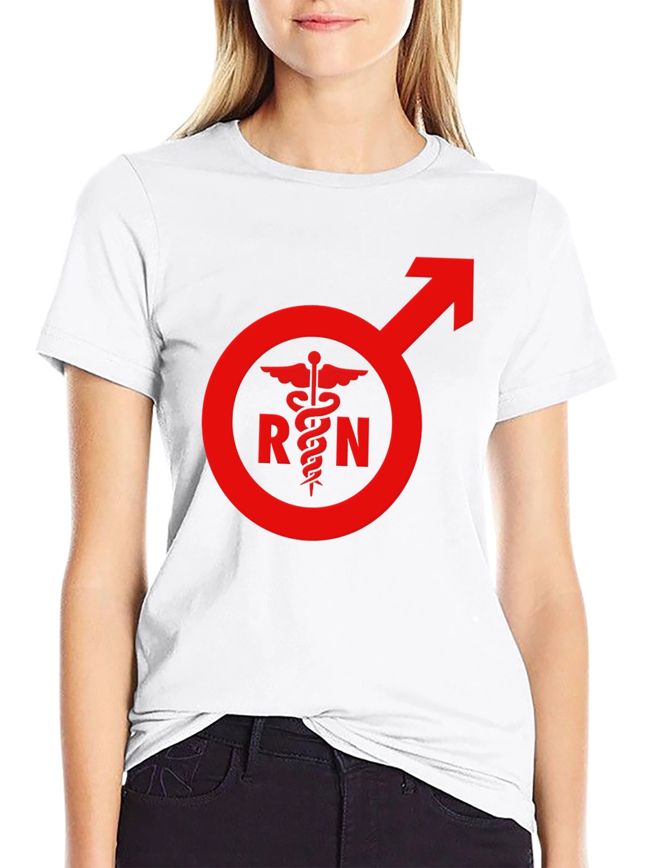 RN Symbol T-Shirt - Male Nurse Pride
