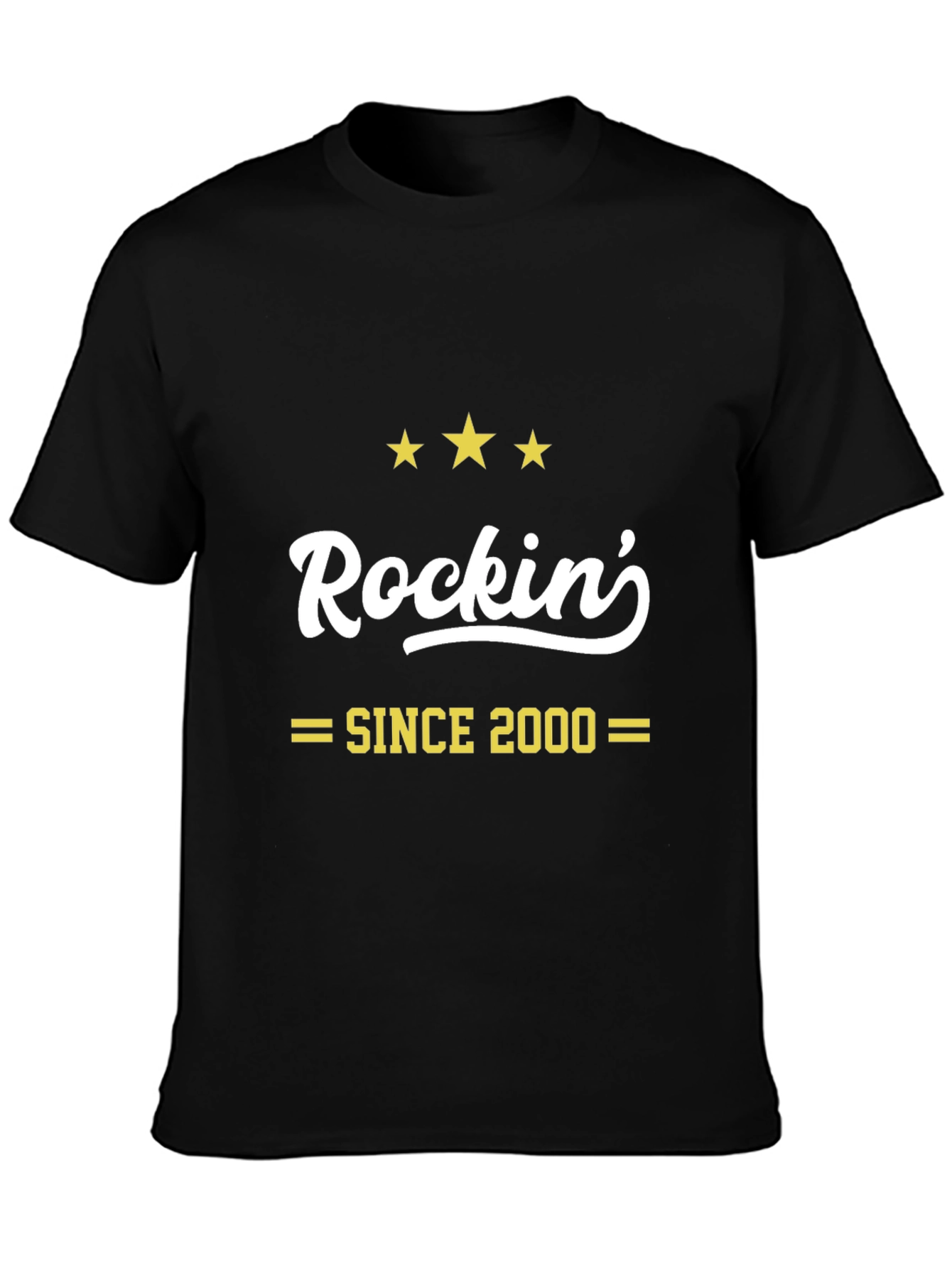Rockin Since 2000 Black Graphic Tee