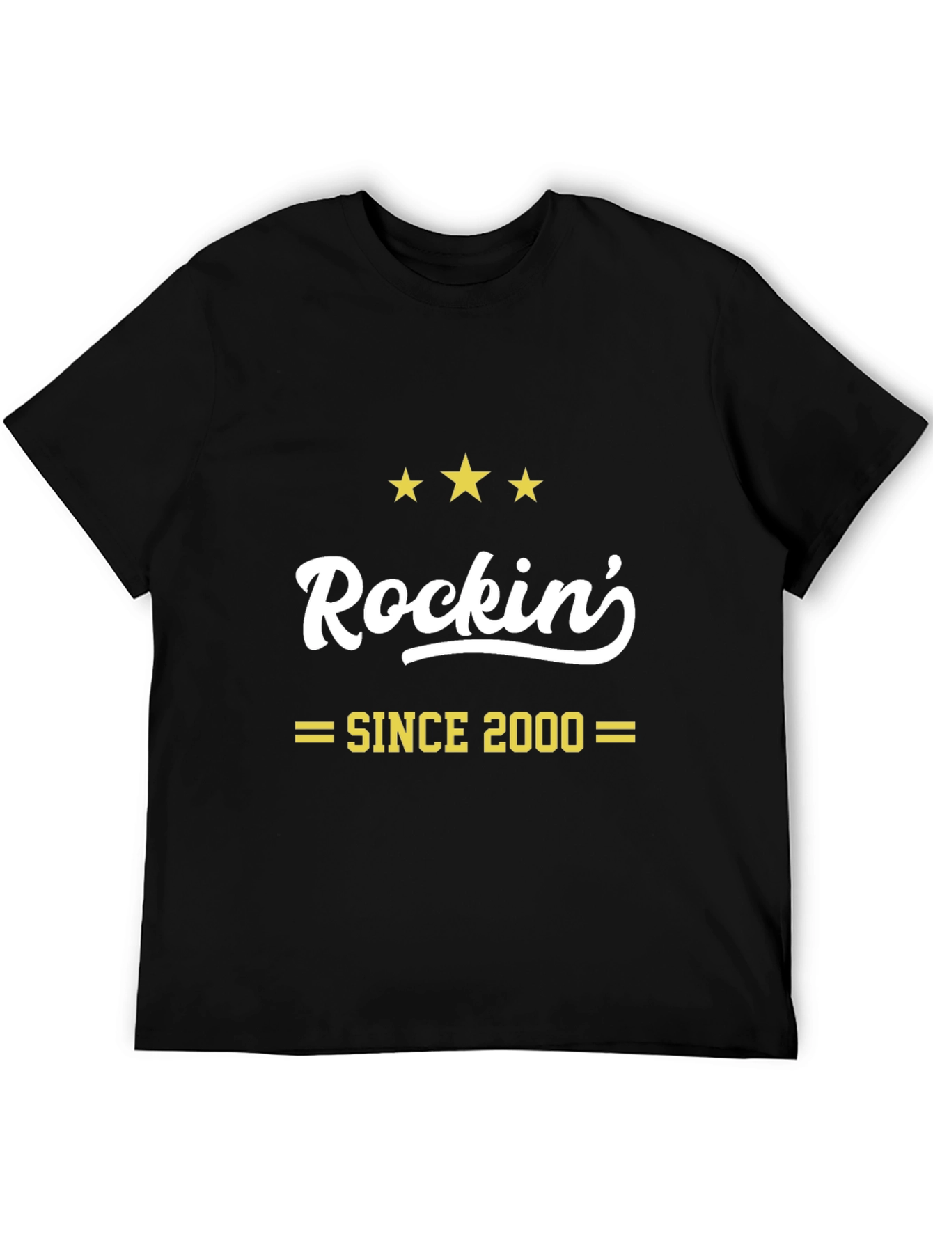 Rockin Since 2000 Black Graphic Tee