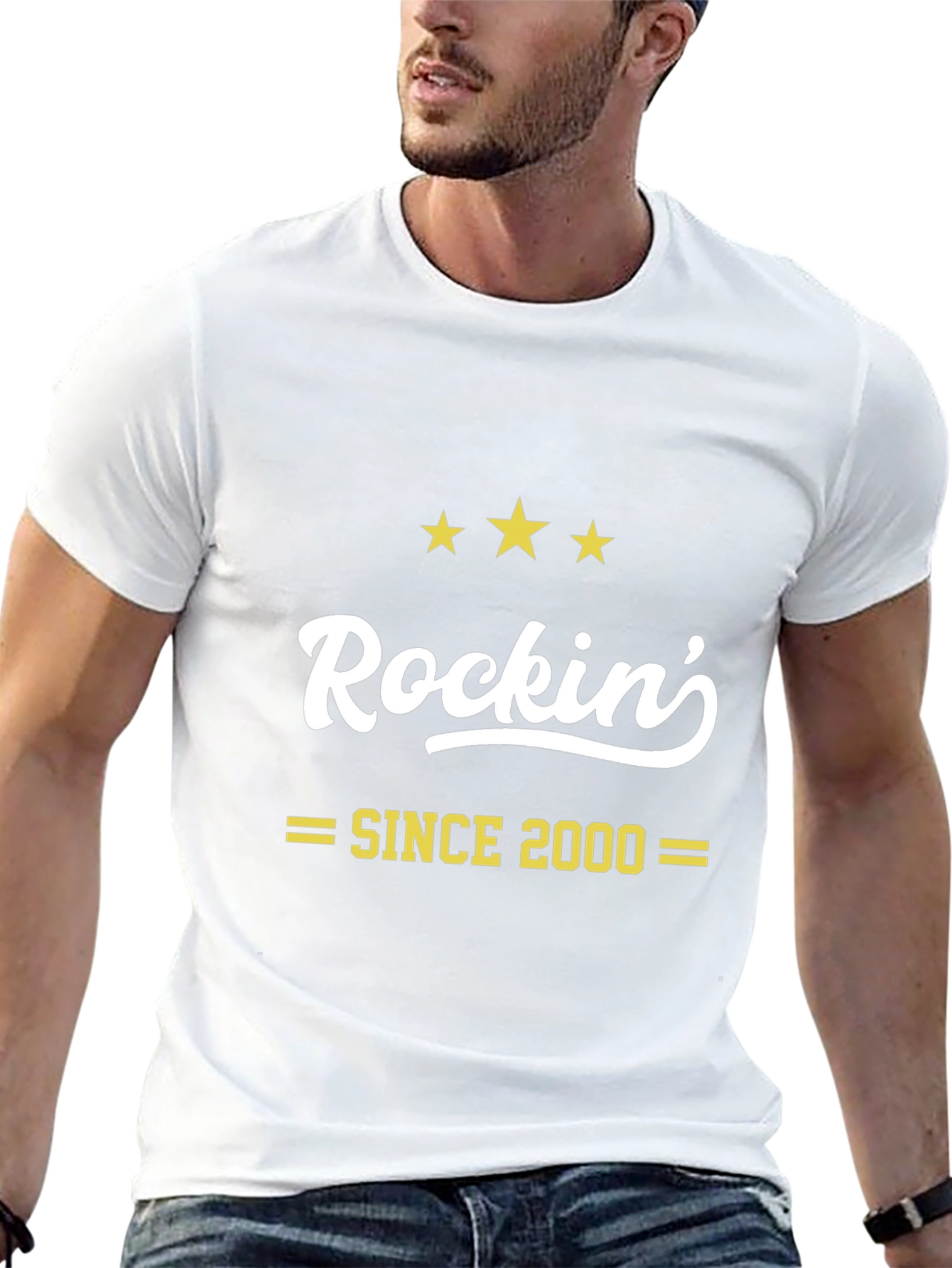 Rockin Since 2000 Black Graphic Tee