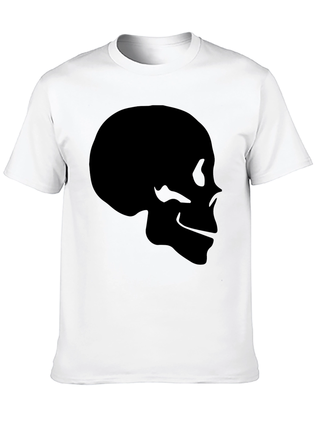 Skull Graphic Black T-Shirt - Mens Casual Tee
