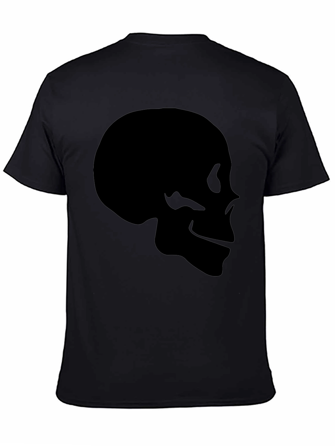 Skull Graphic Black T-Shirt - Mens Casual Tee