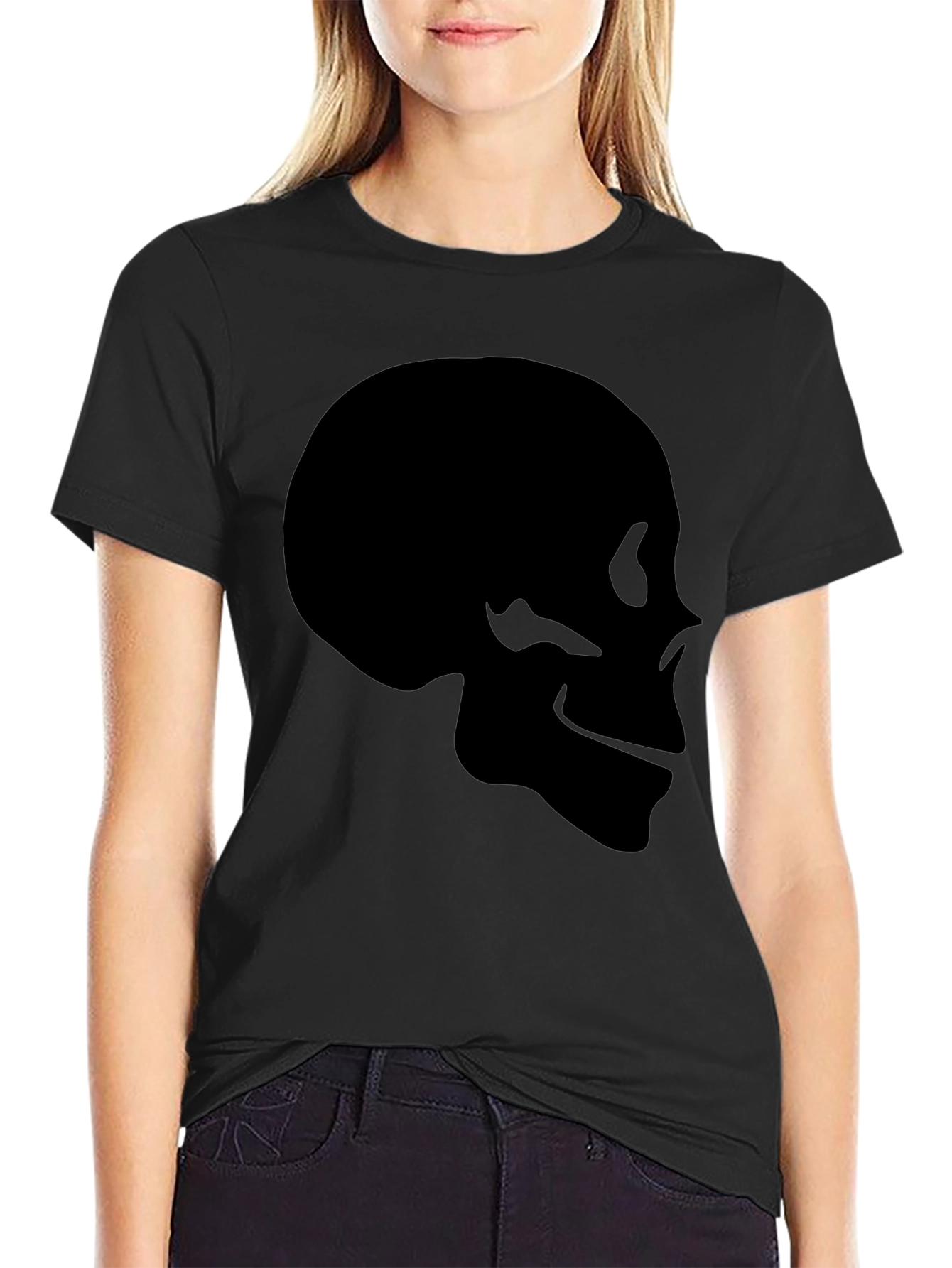 Skull Graphic Black T-Shirt - Mens Casual Tee