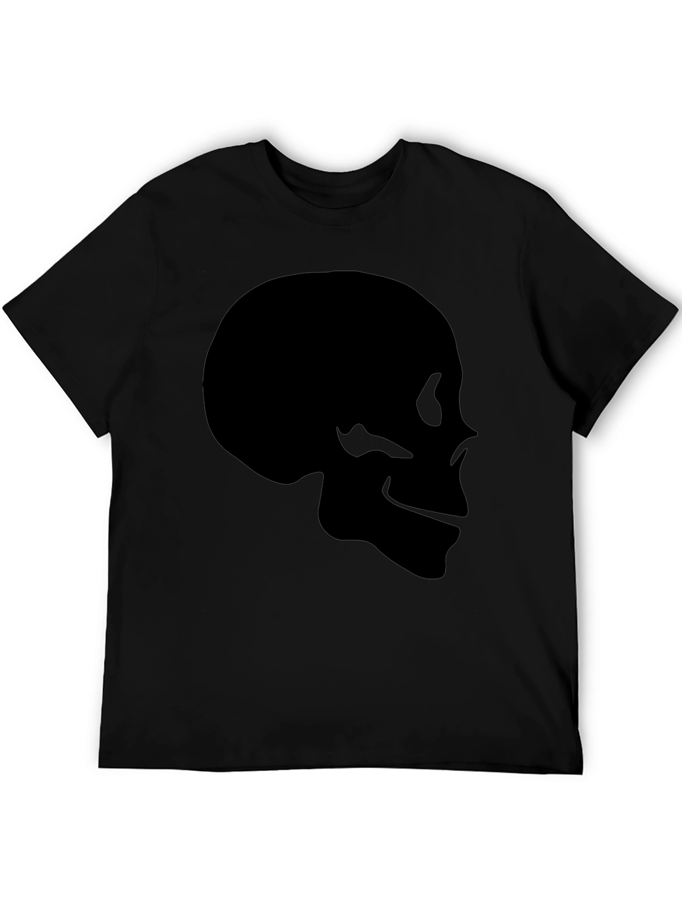 Skull Graphic Black T-Shirt - Mens Casual Tee