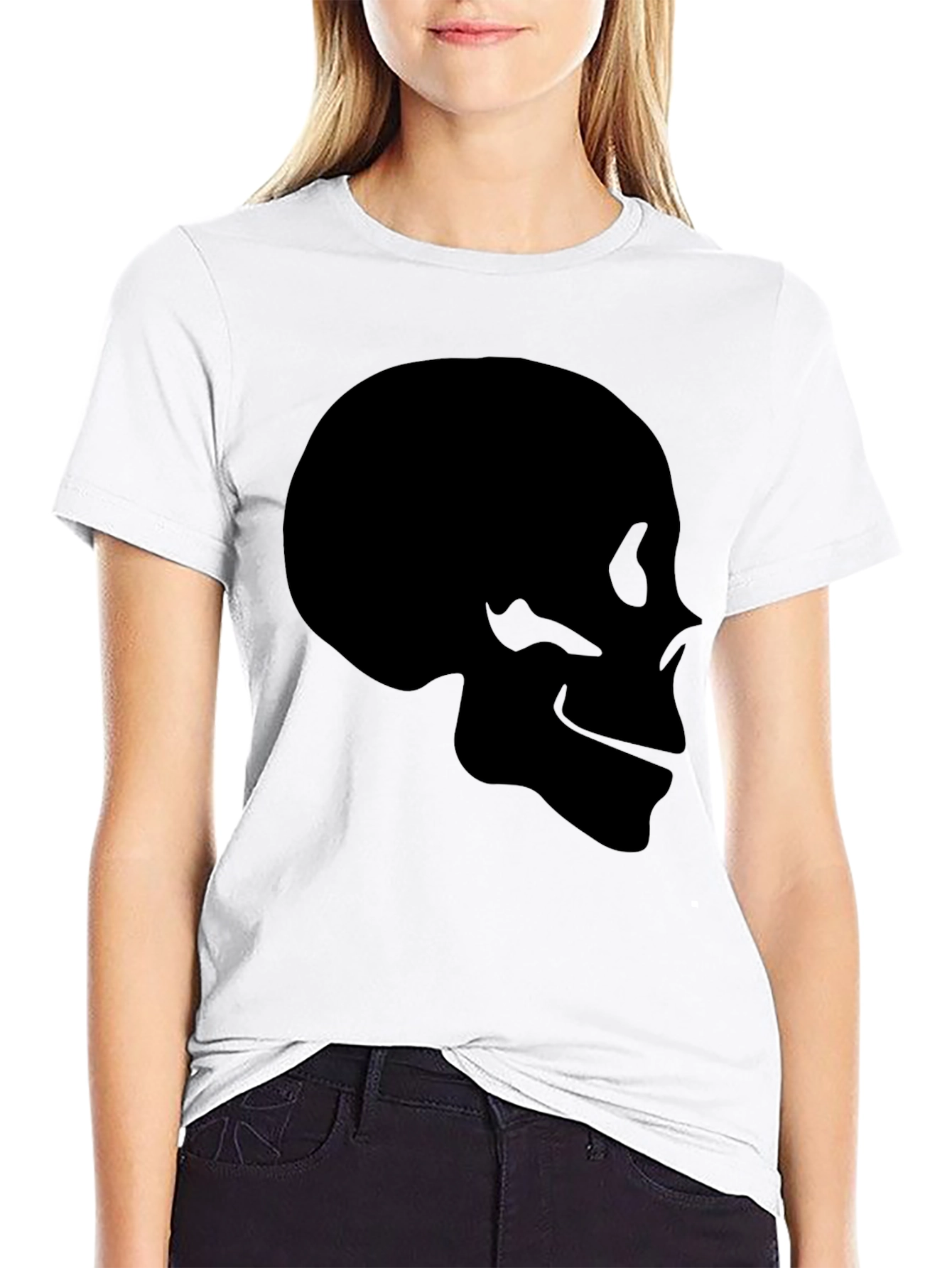 Skull Graphic Black T-Shirt - Mens Casual Tee