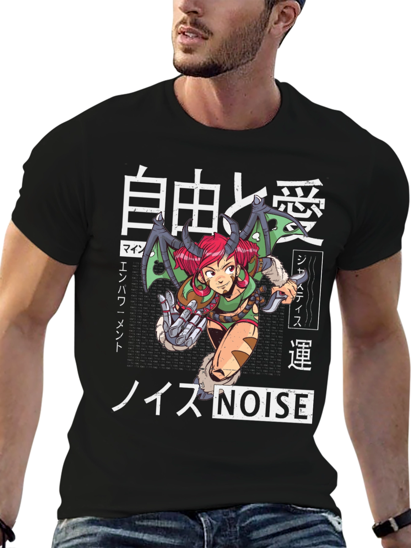Anime Style Graphic T-Shirt