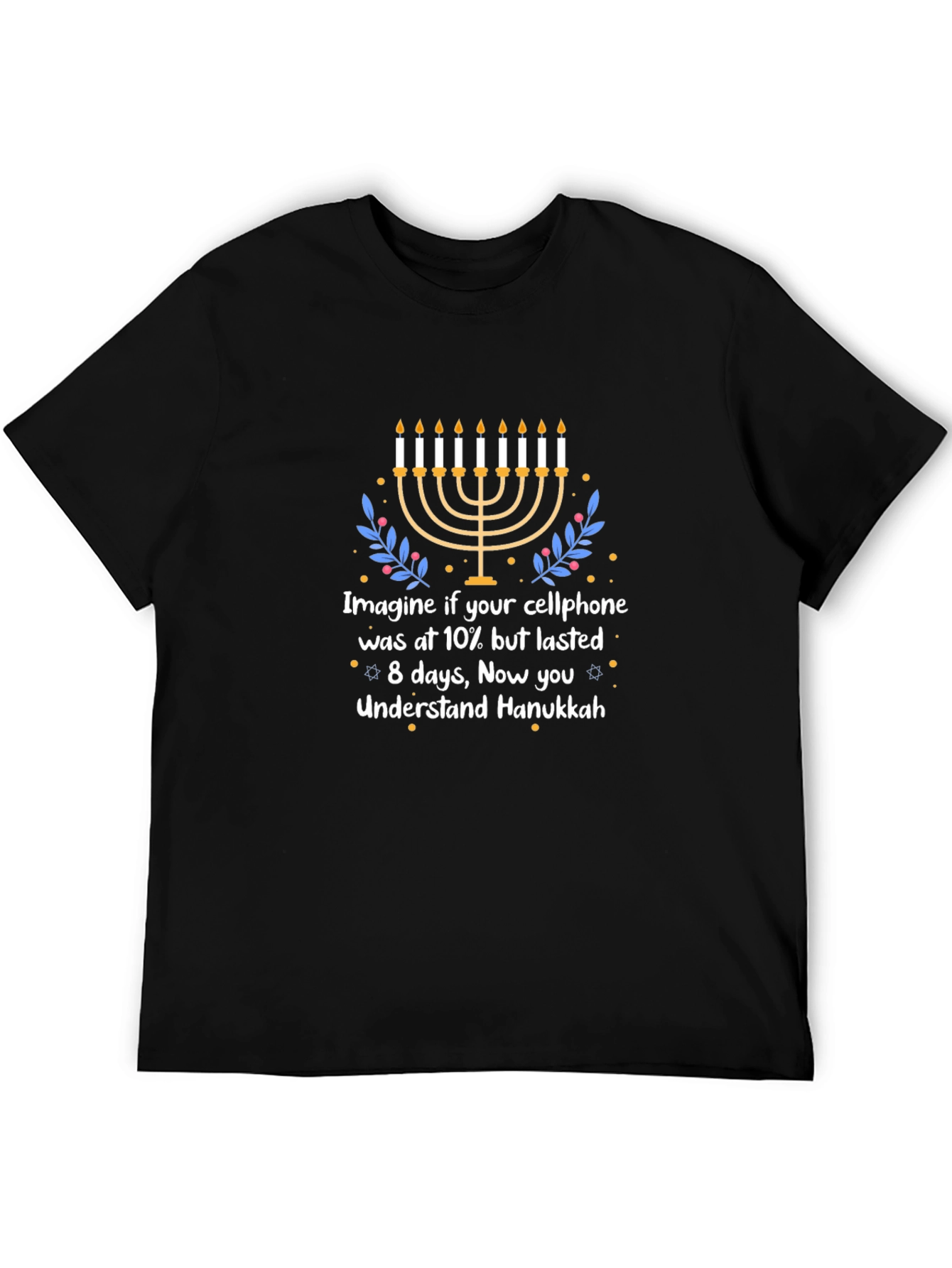 Hanukkah Cellphone Humor T-Shirt