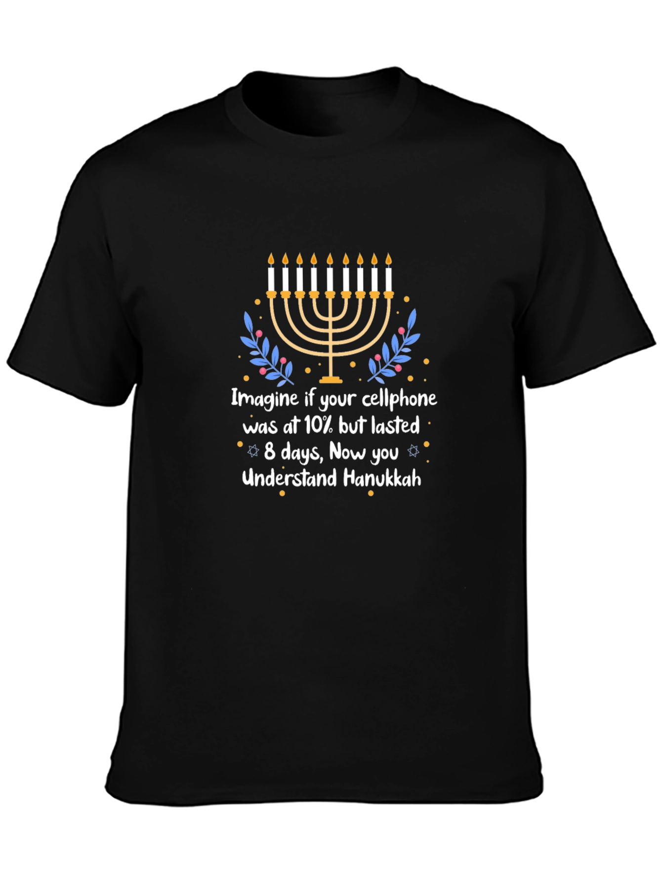 Hanukkah Cellphone Humor T-Shirt