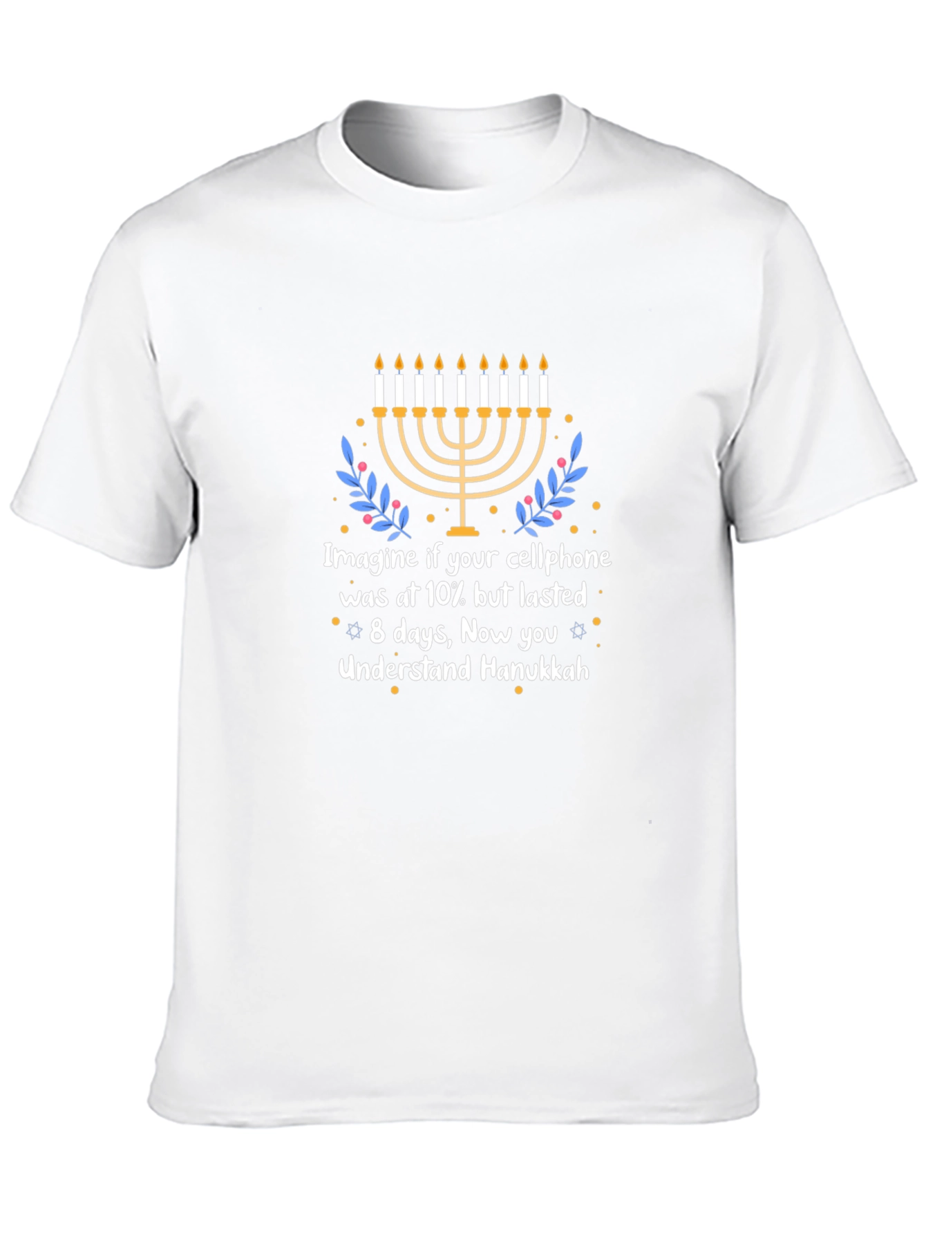 Hanukkah Cellphone Humor T-Shirt