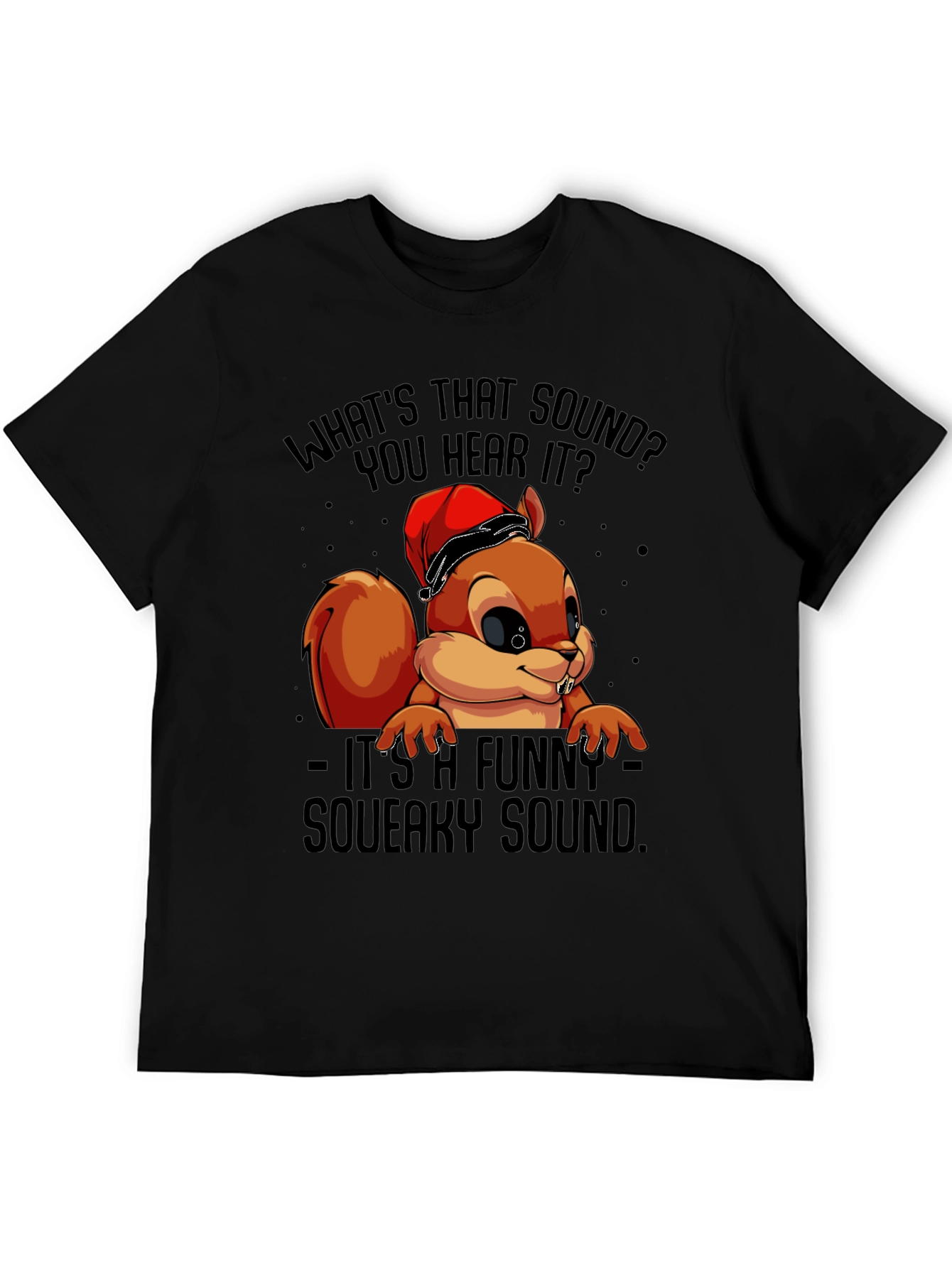 Funny Squeaky Sound Squirrel Graphic T-Shirt
