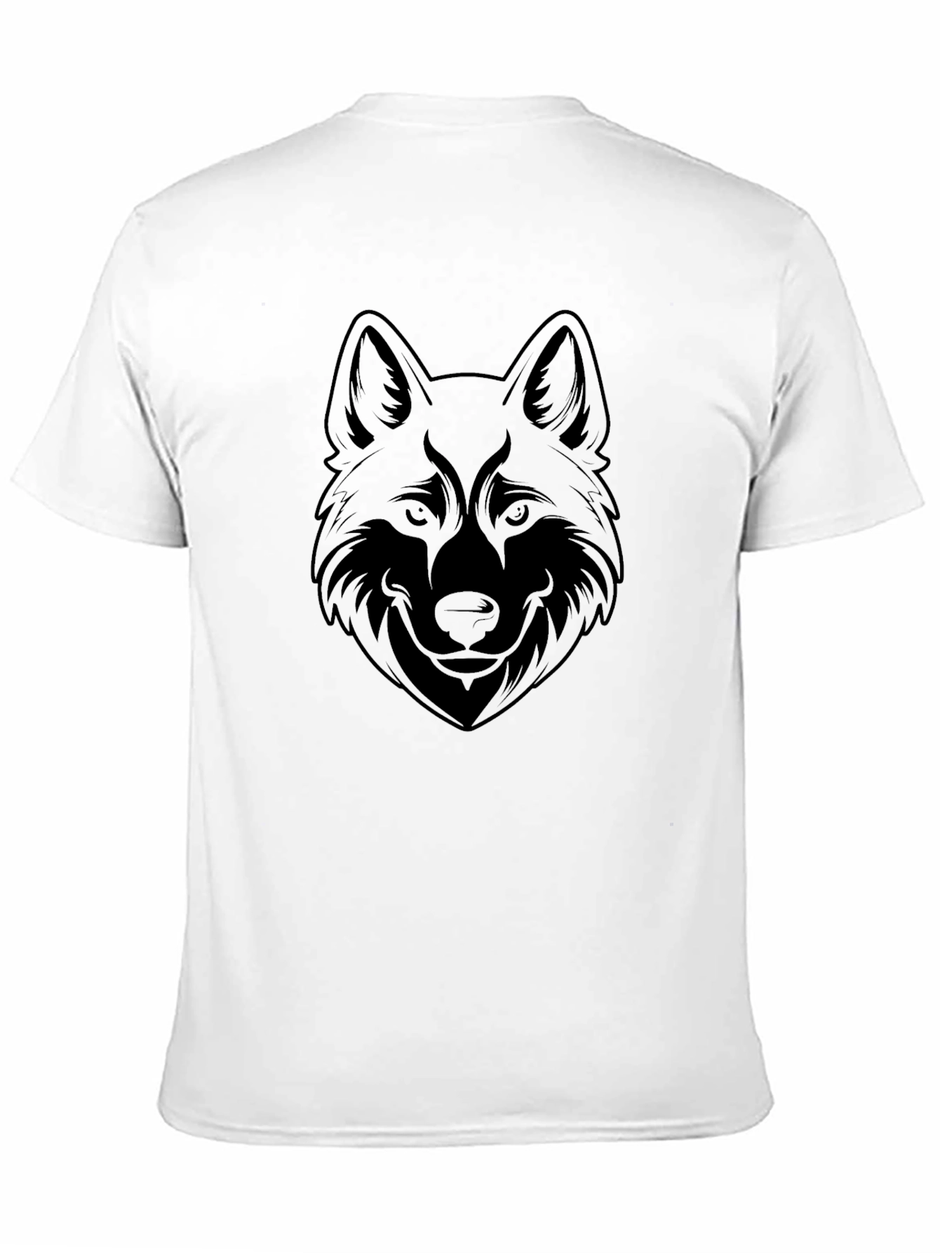 Black Wolf Graphic Tee - Mens Casual Style