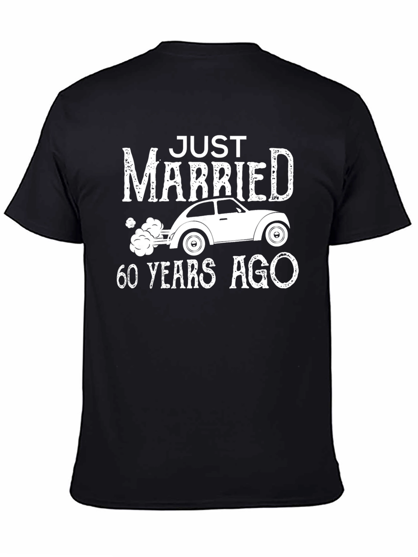 Just Married 60 Years Ago Anniversary T-Shirt