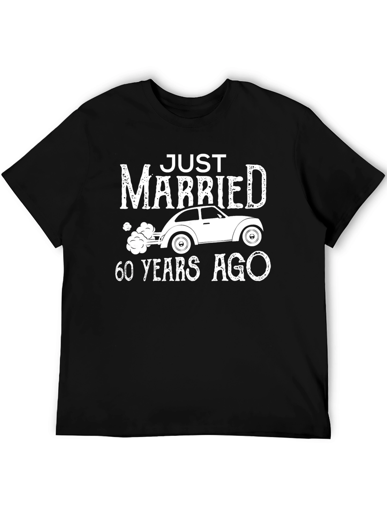 Just Married 60 Years Ago Anniversary T-Shirt