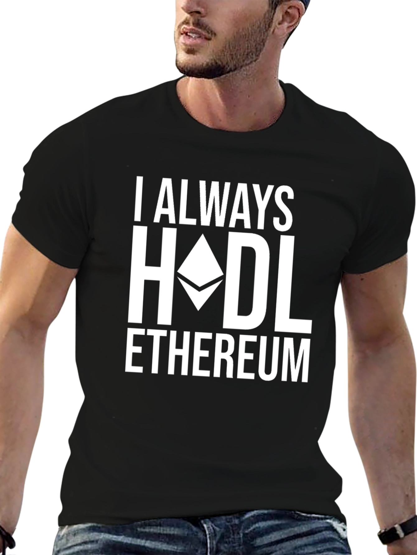 I Always HODL Ethereum Black T-Shirt