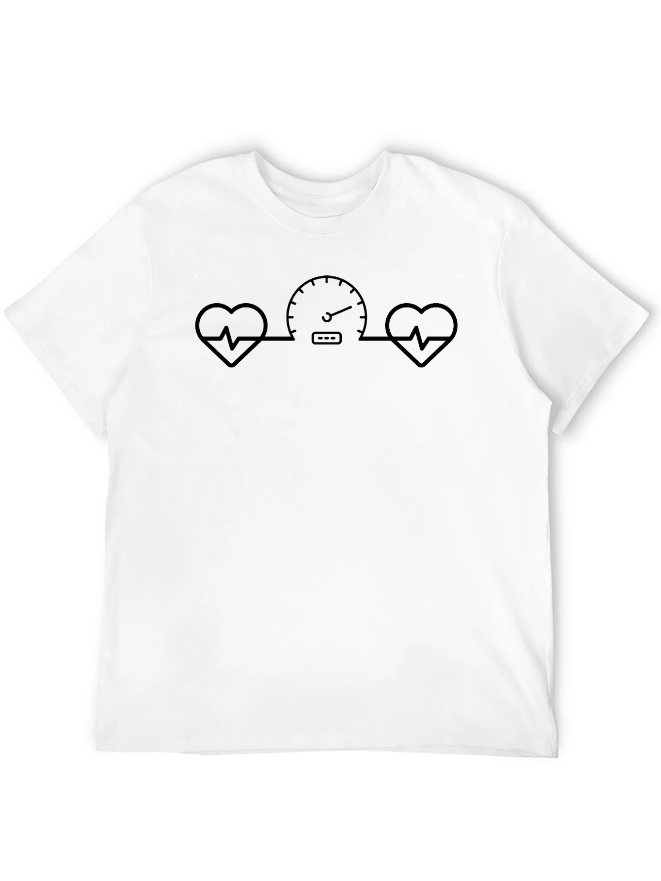 Heart Rate Speedometer Graphic Tee