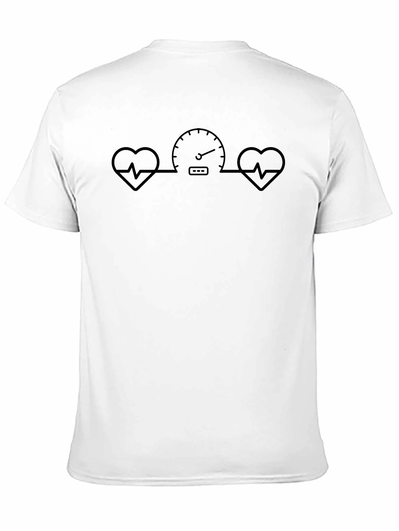 Heart Rate Speedometer Graphic Tee