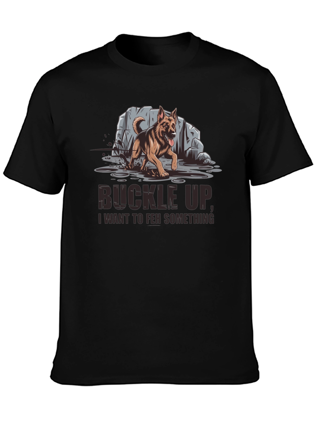Buckle Up German Shepherd Graphic Tee