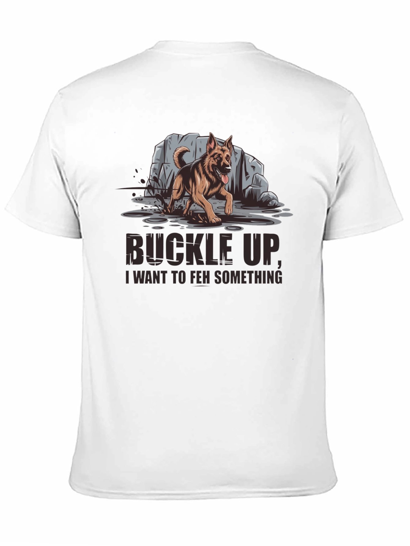 Buckle Up German Shepherd Graphic Tee