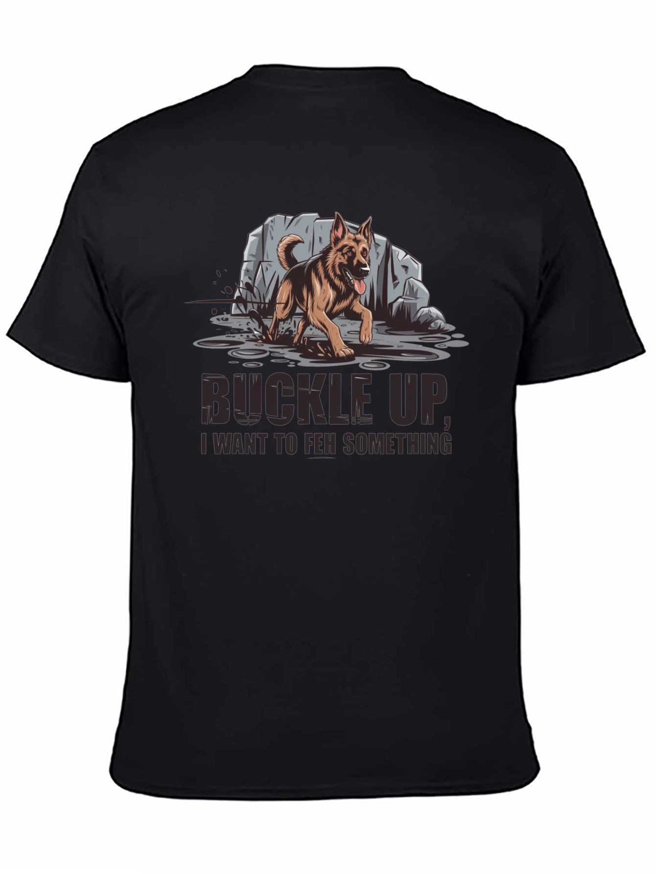 Buckle Up German Shepherd Graphic Tee